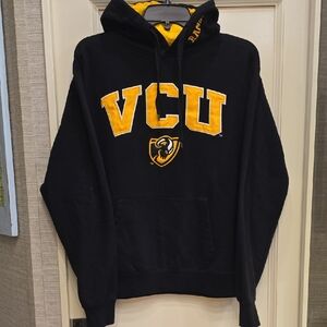 VCU Rams Black and Gold Hoodie. Medium